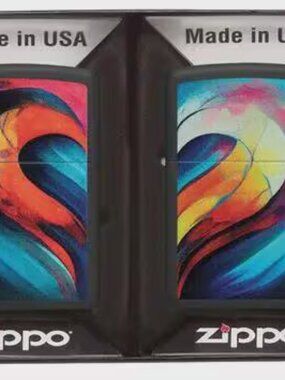Amazing Lovers Heart 2 Zippo Lighter Gift Set